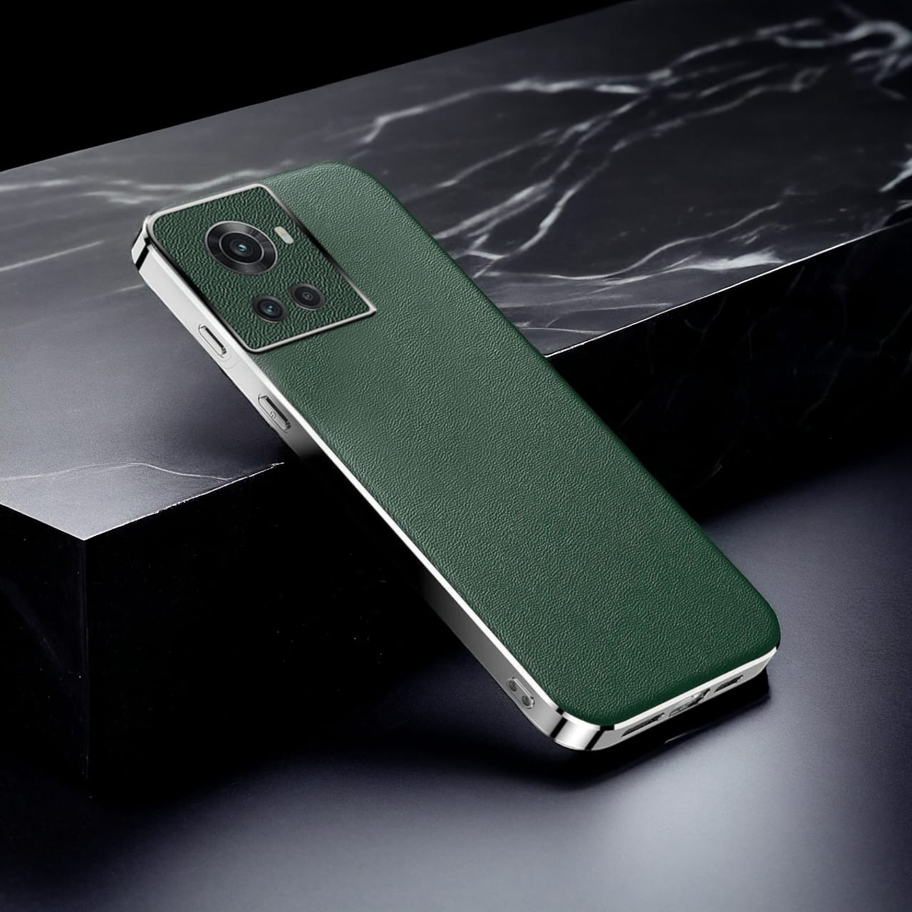 OnePlus 10R Chrome Edge Luxe Leather Case