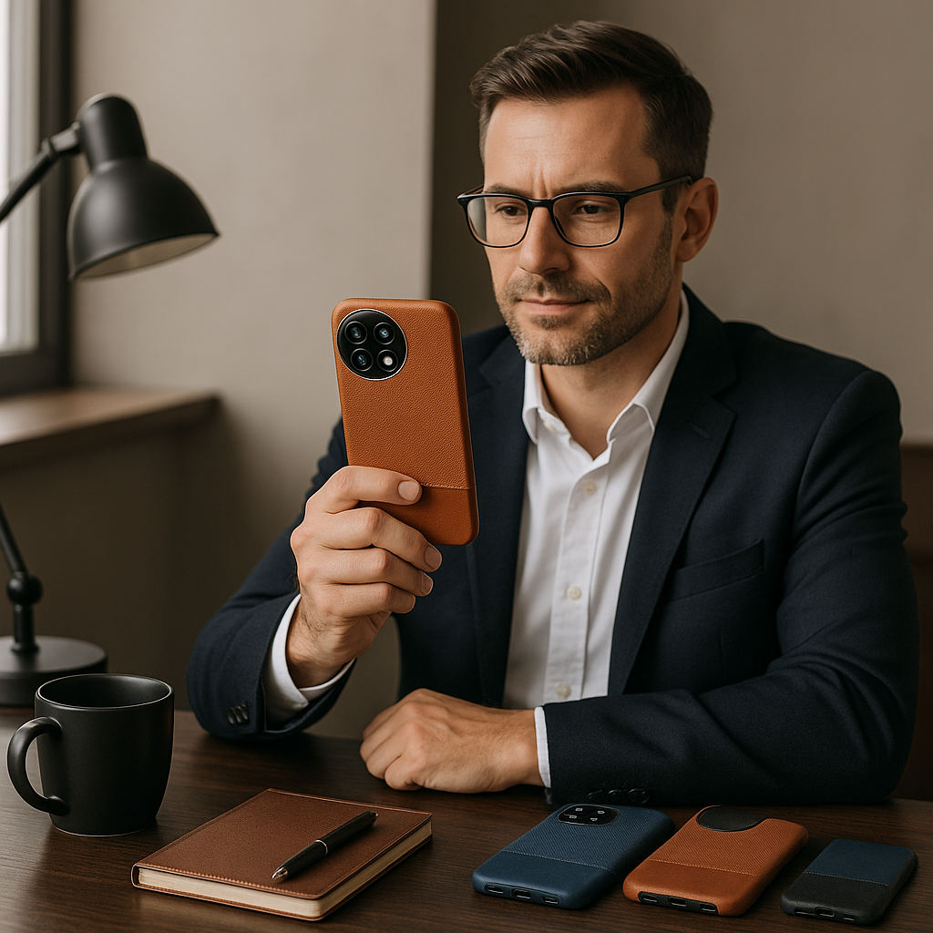 Vintage Half Leather Case - OnePlus