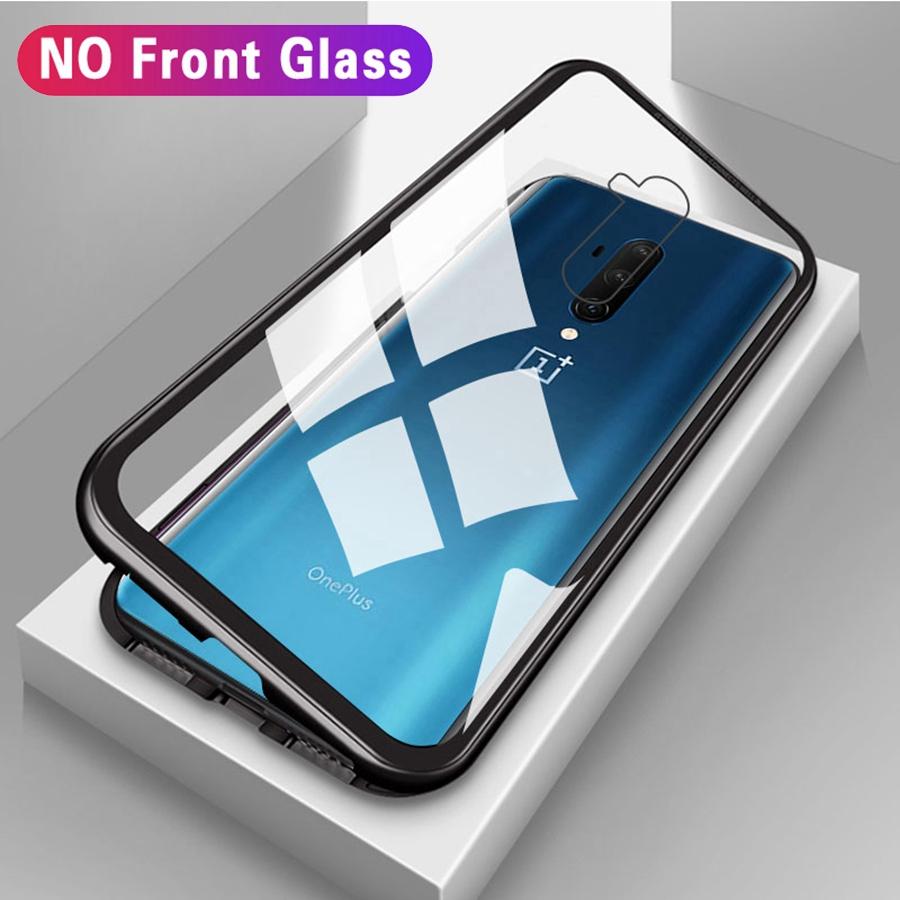 OnePlus 7T (2 in 1 Combo) Electronic Auto-Fit Magnetic Glass Case + Tempered Glass