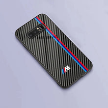 Load image into Gallery viewer, Galaxy Note 9 3D Carbon Fiber Pattern Glass Case
