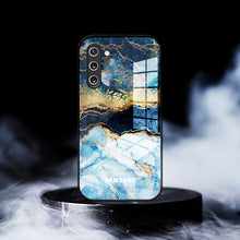 Load image into Gallery viewer, Dark Ocean Pattern Glass Case - Samsung
