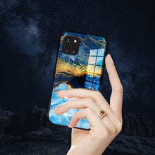 Load image into Gallery viewer, Dark Ocean Pattern Glass Case - Samsung
