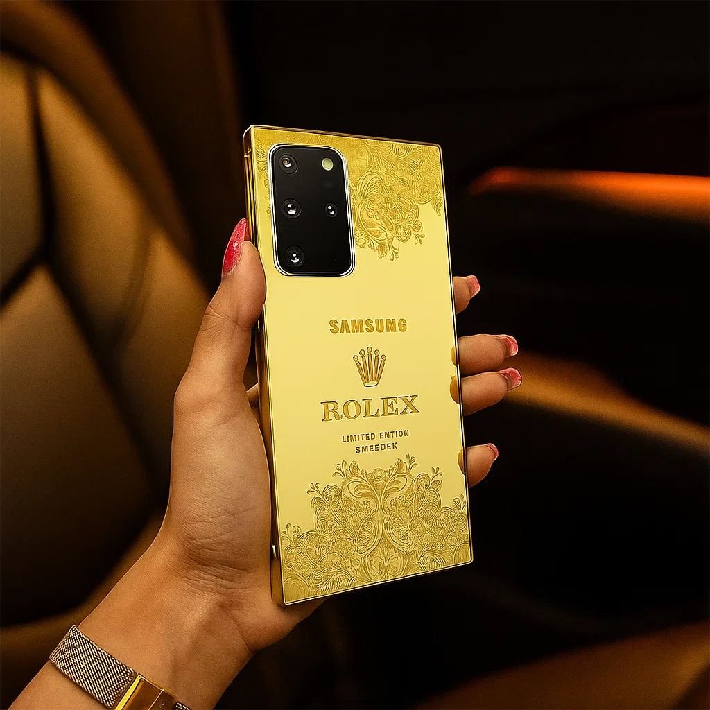 Galaxy Series Crafted Gold Rolex Luxurious Camera Protective Case