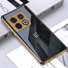 Load image into Gallery viewer, Glossy Gold Edge Back Logo Case - OnePlus
