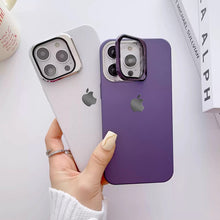 Load image into Gallery viewer, Clear Camera Protector Hidden Stand Logo Case-iPhone
