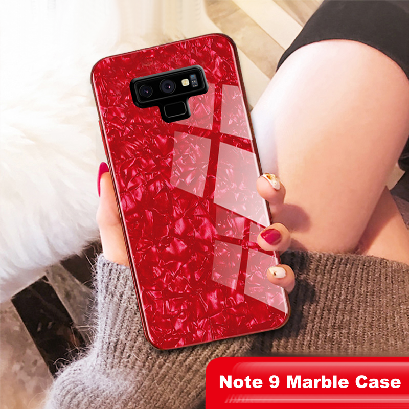Galaxy Note 9 Dream Shell Series Textured Marble Case