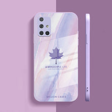 Load image into Gallery viewer, Watercolor Mapple Leaf Glass Case - Samsung
