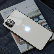 Load image into Gallery viewer, iPhone Series LED Logo Glass Back Case
