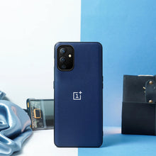 Load image into Gallery viewer, zopoxo/202310240531367841_Classic-Leather-Texture-Logo-Case-oneplus9-blue.jpg

