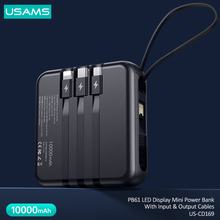Load image into Gallery viewer, USAMS - 10000 mAh Digital Display Mini Powerbank
