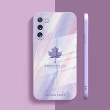 Load image into Gallery viewer, Galaxy Note 10 Watercolor Mapple Leaf Glass Case
