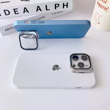 Load image into Gallery viewer, Clear Camera Protector Hidden Stand Logo Case-iPhone
