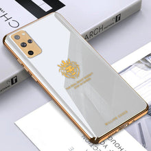 Load image into Gallery viewer, Galaxy Series Lion Pattern Electroplating Glass Case
