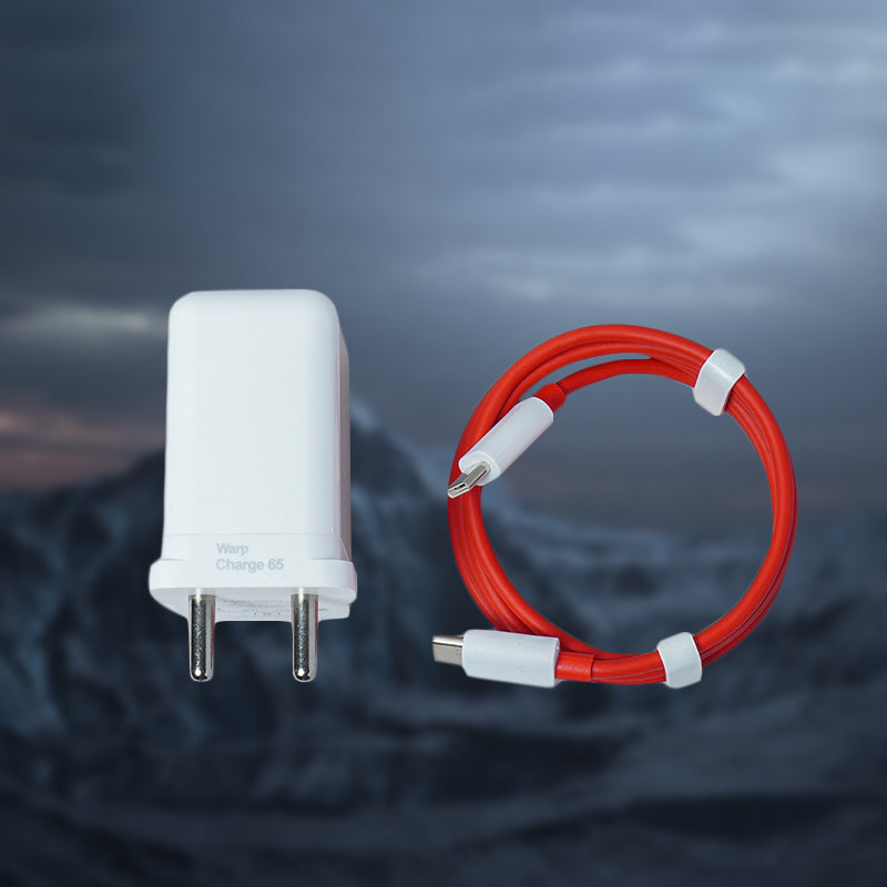 OnePlus - 65W Warp Adapter With Type C Interface Cable