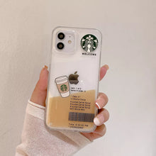 Load image into Gallery viewer, Coffee Edition Floating Gel Liquid Case - iPhone
