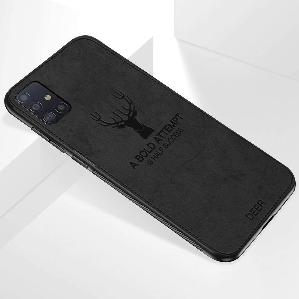Galaxy A51 (3 in 1 Combo) Deer Case + Tempered Glass + Earphones