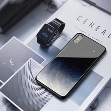Load image into Gallery viewer, iPhone X Exquisite Moonlit Soft Edge Glass Case
