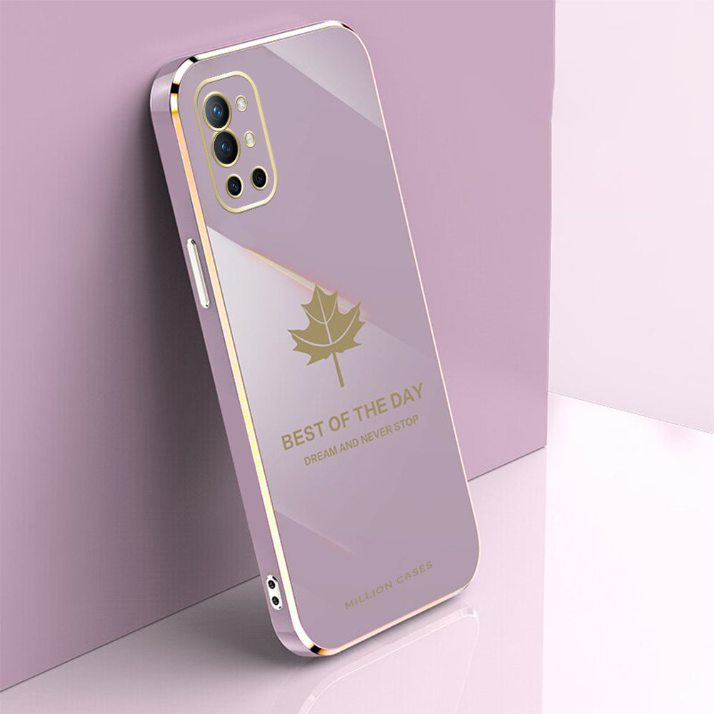 OnePlus 9R Electroplating Mapple Leaf Soft Case