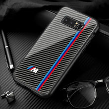 Load image into Gallery viewer, Galaxy Note 8 3D Carbon Fiber Pattern Glass Case
