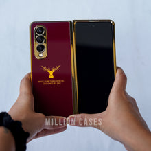 Load image into Gallery viewer, Galaxy Z Fold4 Deer Pattern Inspirational Glass Case
