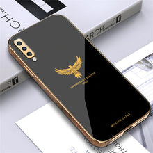 Load image into Gallery viewer, Galaxy A70 Electroplating Eagle Pattern Glass Case
