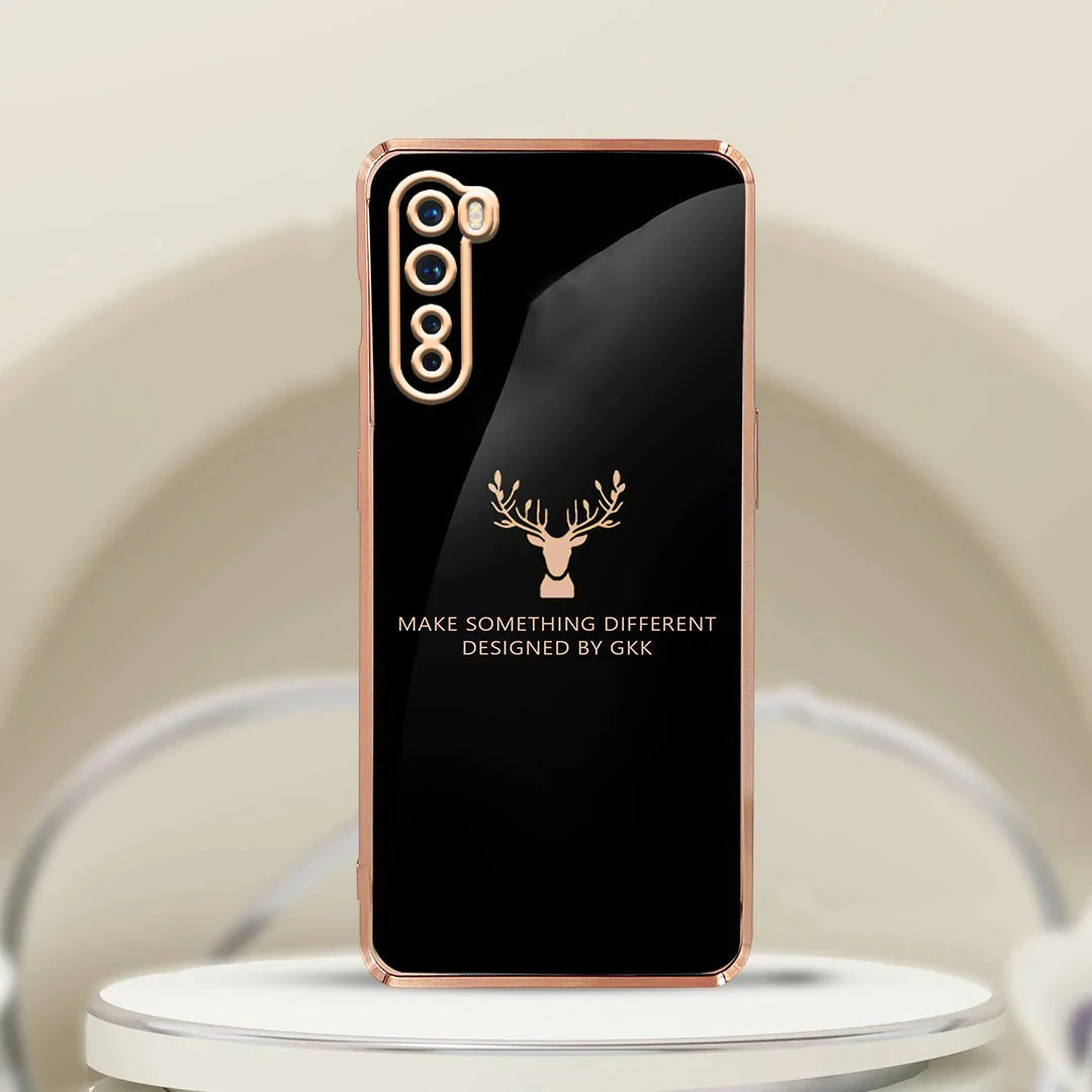 OnePlus Nord Electroplating Reindeer Pattern Glass Case