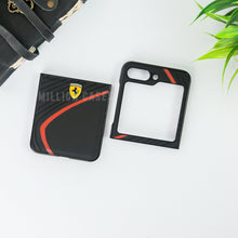 Load image into Gallery viewer, Ferrari® Galaxy Z Flip5 Luxurious Quilted Supercar Case
