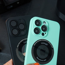 Load image into Gallery viewer, iPhone 12 Frosted Magnetic Holder Case
