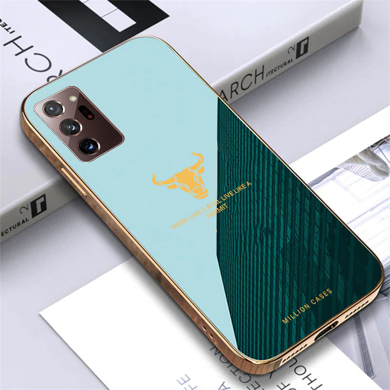 Galaxy Note 20 Ultra Electroplating Bull Pattern Glass Case
