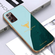 Load image into Gallery viewer, Galaxy Note 20 Ultra Electroplating Bull Pattern Glass Case
