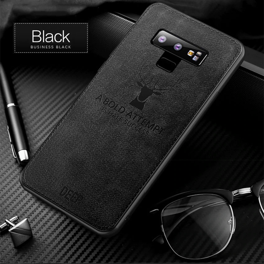 Galaxy Note 9 (3 in 1 Combo) Deer Case + Tempered Glass + Earphones