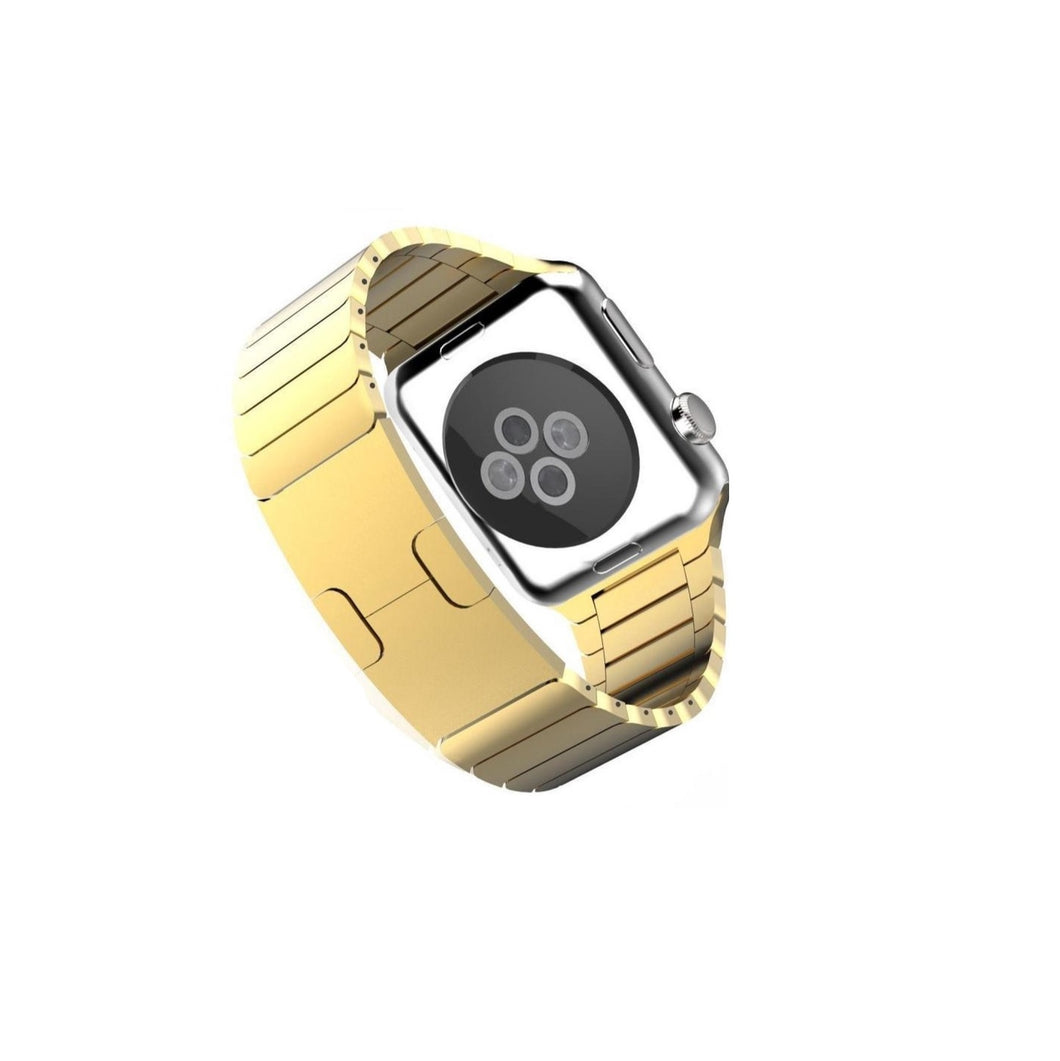 Stainless Steel Link Band for Apple Watch [42/44MM] - Gold - (WATCH NOT INCLUDED)