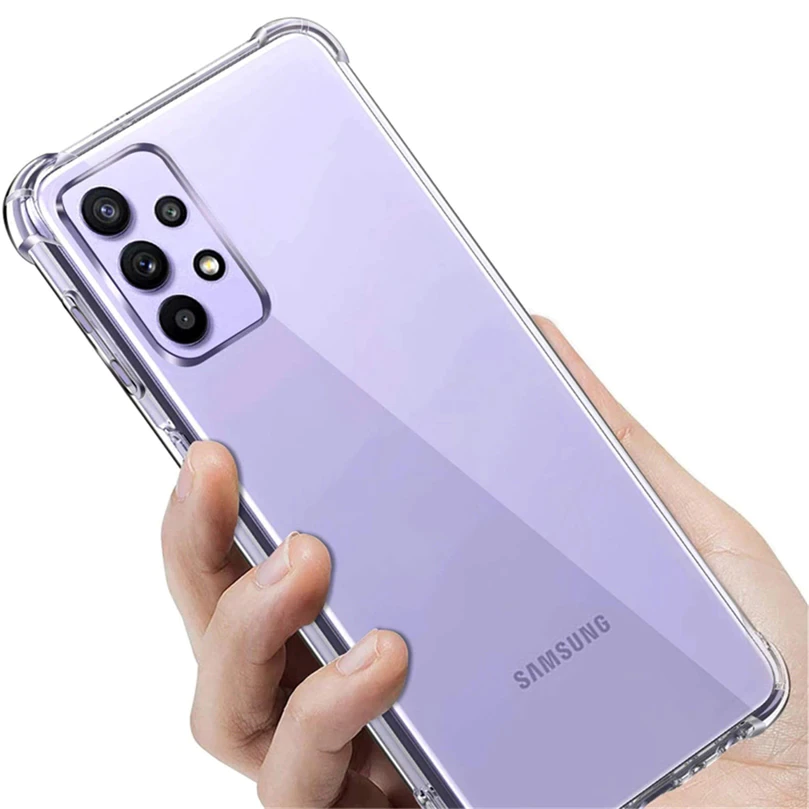 Galaxy A72 Anti-Knock TPU Transparent Case
