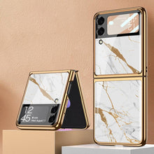 Load image into Gallery viewer, Galaxy Z Flip4 Marble Glass Case
