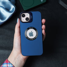 Load image into Gallery viewer, Luxury Camera Protector Stand Case With Logo Cut  - iPhone
