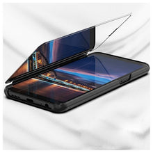 Load image into Gallery viewer, Galaxy Note 10 (3 in 1 Combo) Mirror Clear Flip Case + Tempered Glass + Earphones [Non Sensor]

