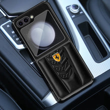 Load image into Gallery viewer, Ferrari Galaxy Z Flip5 Luxurious Lamb Leather Protective Case
