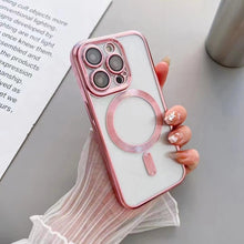 Load image into Gallery viewer, iPhone 15 Series Luxury Magsafe Plating Camera Protection Case
