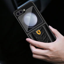 Load image into Gallery viewer, Ferrari Galaxy Z Flip5 Luxurious Lamb Leather Protective Case
