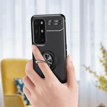 Load image into Gallery viewer, OnePlus 9  (3 in 1 Combo)Metallic Finger Ring Holder Matte Case + Tempered + Camera Lens Protector
