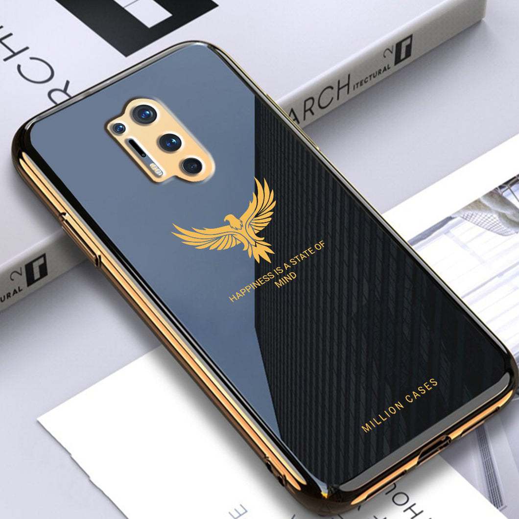 OnePlus 8 Series Eagle Pattern Electroplating Glass Case