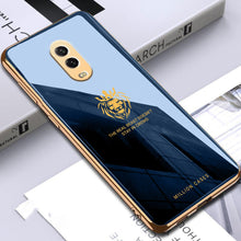 Load image into Gallery viewer, OnePlus 6T (3 in 1 Combo) Lion Pattern Glass Case + Tempered Glass + Camera Lens Protector
