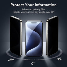 Load image into Gallery viewer, iPhone 15 Series Privacy Tempered Glass [Anti-Spy Glass]
