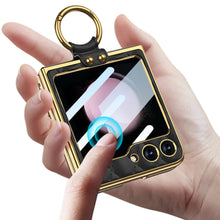Load image into Gallery viewer, Galaxy Z Flip5 Elegant Leather Ring Support Case
