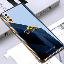 Load image into Gallery viewer, Galaxy  A70 Sierra Pattern Electroplating Glass Case
