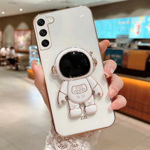 Load image into Gallery viewer, Galaxy S21 Luxurious Astronaut Bracket Case

