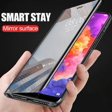 Load image into Gallery viewer, Galaxy M Series Mirror Clear View Flip Case [Non Sensor Working]
