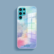 Load image into Gallery viewer, Watercolor Splatter Glass Back Case - Samsung
