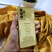 Load image into Gallery viewer, Galaxy A Series Crafted Gold Luxurious Camera Protective Case
