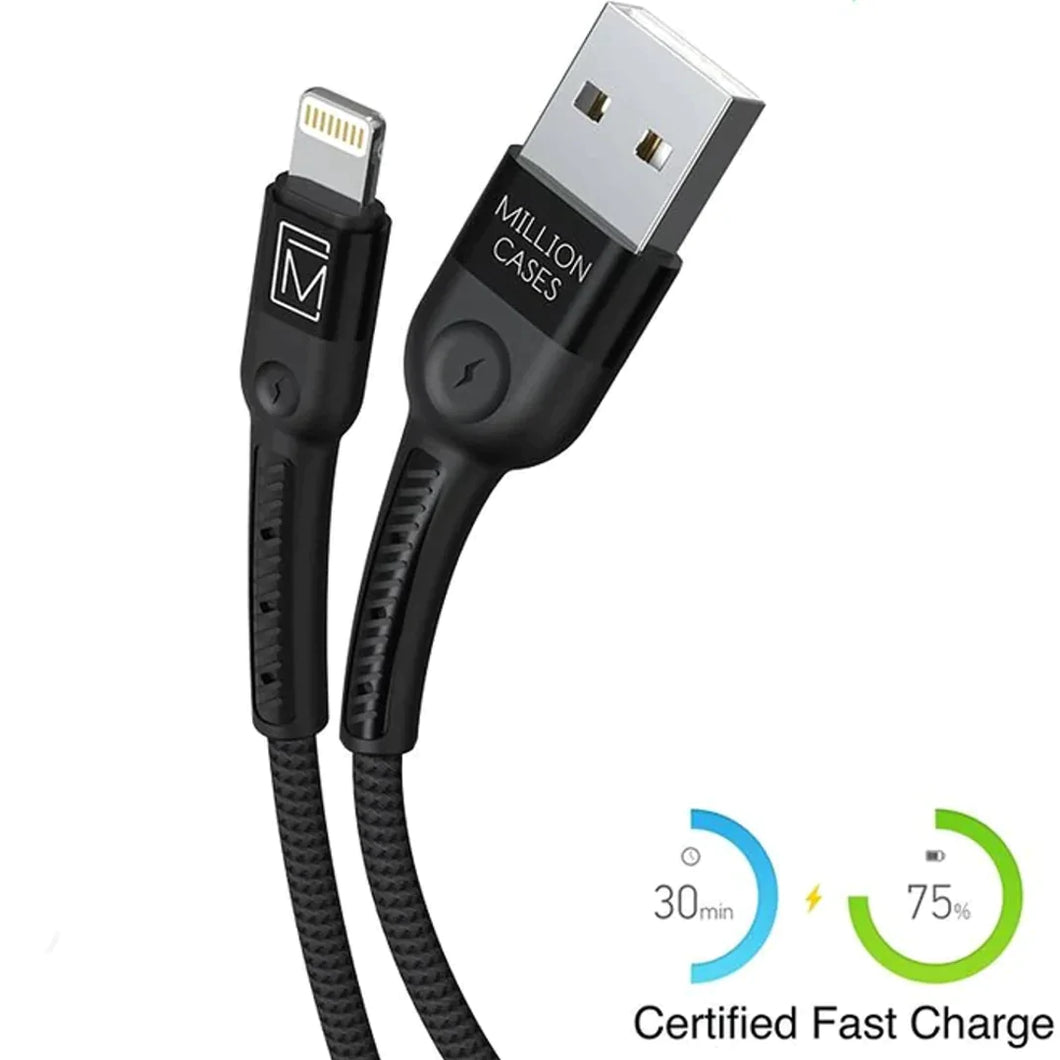 Add USB Nylon Lightning Cable - (Rs.400/- Only)